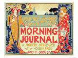 Reproduction of Poster Advertising'Morning Journal, a Modern Newspaper at a Modern Price, American Giclee Print by Louis John Rhead