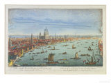 The South West Prospect of London, from Somerset Gardens to the Tower Giclee-trykk av Thomas Bowles The South West Prospect of London, from Somerset Gardens to the Tower Giclee-trykk av Thomas Bowles