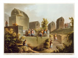 Sarcophagi and Sepulchres, at Harbour at Cacamo, Views in the Ottoman Empire, Published Bowyer Giclee Print by Luigi Mayer