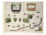 Map Showing the Molucca Islands Off Halmahera, 1640 Giclee Print by Joannes Jansson