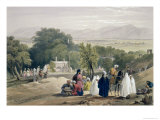 The Tomb of the Emperor Baber, from Sketches in Afghaunistan, Engraved by Charles Haghe reproduction procédé giclée par James Atkinson