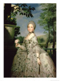 Portrait of Marie-Louise of Bourbon reproduction procédé giclée par Anton Raphael Mengs