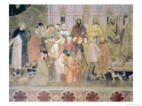 The Church Militant and Triumphant, Detail, from the Spanish Chapel, c.1369 reproduction procédé giclée par Andrea di Bonaiuto 