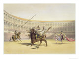 The Bull Tossing the Picador and Horse, 1865 Giclee Print by William Henry Lake Price