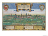 Map of Lublin, from Civitates Orbis Terrarum by Georg Braun Giclee Print by Joris Hoefnagel