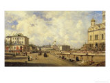 View of the Christ Saviour Cathedral in Moscow, 1880 Giclee Print by Aleksei Petrovich Bogolyubov