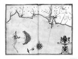 Map No.2 Showing the Route of the Armada Fleet, Engraved by Augustine Ryther, 1588 Giclee Print by Robert Adams