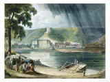 La Roche, from Views on the Seine, Engraved by Thomas Sutherland Giclee Print by John Gendall