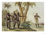 British Guyana, Surinam Slave Rebellion, Le Costume Ancien et Moderne, c.1820 Giclee-trykk av G. Bramati British Guyana, Surinam Slave Rebellion, Le Costume Ancien et Moderne, c.1820 Giclee-trykk av G. Bramati