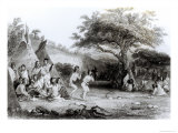 Worship of the Sun, Engraved by R. Ehnshelwood reproduction procédé giclée par Seth Eastman