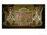 Hunting Out Ignorance, Detail of Decorative Scheme in the Gallery of Francis I, 1530-40 reproduction procédé giclée par Rosso Fiorentino (Battista di Jacopo) 