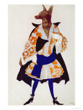 Costume Design For the Wolf, from Sleeping Beauty, 1921 reproduction procédé giclée par Leon Bakst
