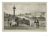 Le Louvre, Engraved by Auguste Bry Reproduction procédé giclée par Jean Jacottet