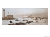 Westminster from Waterloo Bridge, Incorporating the Shot Tower, c.1842 Giclee-trykk av Thomas Shotter Boys Westminster from Waterloo Bridge, Incorporating the Shot Tower, c.1842 Giclee-trykk av Thomas Shotter Boys