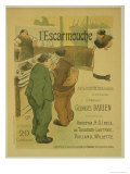 Reproduction of a Poster Advertising 'L'Escarmouche', a Weekly Illustrated Journal, 1893 Giclee Print by Henri Gabriel Ibels