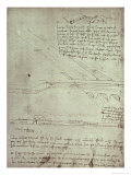 Design For a Bridge, Codex Atlanticus, 1478-1518 Lámina giclée por Leonardo da Vinci