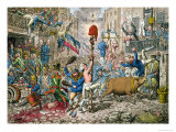 The Promised Horrors of the French Invasion, 1796 Lámina giclée por James Gillray The Promised Horrors of the French Invasion, 1796 Lámina giclée por James Gillray