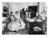 In the Solicitor's Office, Engraved by James Dobie reproduction procédé giclée par Walter Dendy Sadler