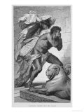 Cleopatra Carried Into the Palace, 19th Century reproduction procédé giclée par Ferdinand Keller