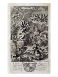 Scene of Hell, Book 1 'The Principles of Philosophy' Le Grand, Engraved Kip Giclee Print by G Freman