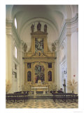 Interior View Showing the Main Altarpiece Giclee Print by El Greco 