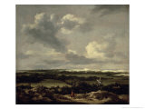 Landscape with Dunes Near Haarlem Giclee Print by Jacob Isaaksz. Or Isaacksz. Van Ruisdael