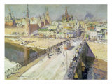 The Moskva River Bridge, 1914 Giclee Print by Konstantin A. Korovin