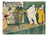 Reproduction of a Poster Advertising 'Pierrefort Artistic Posters', Rue Bonaparte, 1897 Giclee Print by Henri Gabriel Ibels