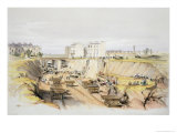 Building the Retaining Wall Near Park Street, Camden Town, 1836, Engraved by the Artist, 1838 Giclee-trykk av John Cooke Bourne Building the Retaining Wall Near Park Street, Camden Town, 1836, Engraved by the Artist, 1838 Giclee-trykk av John Cooke Bourne