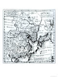 The Empire of China and Island of Japan, Pub. in London Giclee Print by Herman Moll