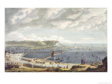 View of the Port and the Roadstead of Boulogne at the Departure of the Flotilla, 16 August 1803 Giclee-trykk av Jean Jerome Baugean View of the Port and the Roadstead of Boulogne at the Departure of the Flotilla, 16 August 1803 Giclee-trykk av Jean Jerome Baugean