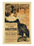 Reproduction of a Poster Advertising a Book Entitled The Romantic Age, 1887 Giclee Print by Eugene Grasset