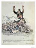 Caricature of the Boer War from L'Assiette Au Beurre, 28th September 1901 Giclée-Druck von Jean Veber