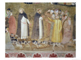 The Church Militant and Triumphant, Detail of the Heretics, from the Spanish Chapel, c.1369 Giclee Print by Andrea di Bonaiuto 