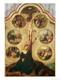 Central Panel of a Triptych Depicting the Seven Sorrows of the Virgin, c.1520-35 reproduction procédé giclée par Bernard van Orley