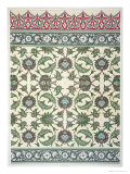 Wall Tiles from Mosque of Cheykhoun, c.1877 Reproduction procédé giclée par Achille-Constant-Théodore-Émile Prisse d'Avennes