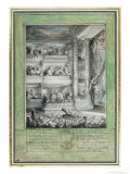 The Crowning of Voltaire at the Theatre Francais reproduction procédé giclée par Gabriel De Saint-aubin