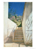 Steps in a Garden, Algeria, 1883 Giclee Print by Aleksandr Pavlovich Bryullov
