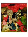 The Adoration of the Magi, Panel from St. Thomas Altar from St. John's Church, Hamburg, Begun 1424 Giclee Print by Master Francke 