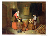 Kitchen Interior Reproduction procédé giclée par Gerritsz. Quiryn Van Brekelenkam