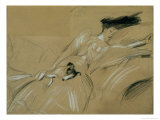 The Duchess of Marlborough Dozing Off at Blenheim Palace Giclee Print by Paul César Helleu