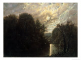 River Landscape in the Rosental Near Leipzig reproduction procédé giclée par Karl Gustav Carus