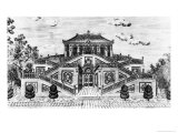 East Side of the Palace of the Calm of the Sea, Gardens of Yuan Ming Yuan, Peking, 1783-86 Giclee Print by Giuseppe Castiglione