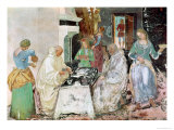 St. Benedict Receiving Hospitality, from the Life of St. Benedict, 1497-98 Giclee Print by L. Signorelli