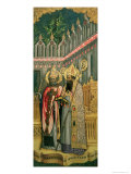 St. Ambrose and St. Augustine, the Virgin Enthroned with Saints, 1446 Giclée-Druck von Antonio Vivarini
