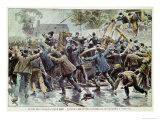 Unrest in Brittany 18th August 1902, Bretons Against Enforcement of Law About Congregations, 1902 Giclee Print by Eugene Damblans