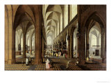 Interior of Antwerp Cathedral, c.1650 Reproduction procédé giclée par Pieter Neeffs the Younger