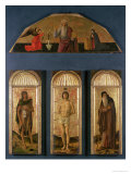 St. Sebastian Between St. John the Baptist and St. Anthony the Abbot Lámina giclée por Giovanni Bellini