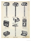 Men's Shaving Equipment, from a Trade Catalogue of Domestic Goods and Fittings, c.1890-1910 Giclee Print