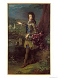 Portrait of Louis Auguste de Bourbon Giclee Print by Francois de Troy